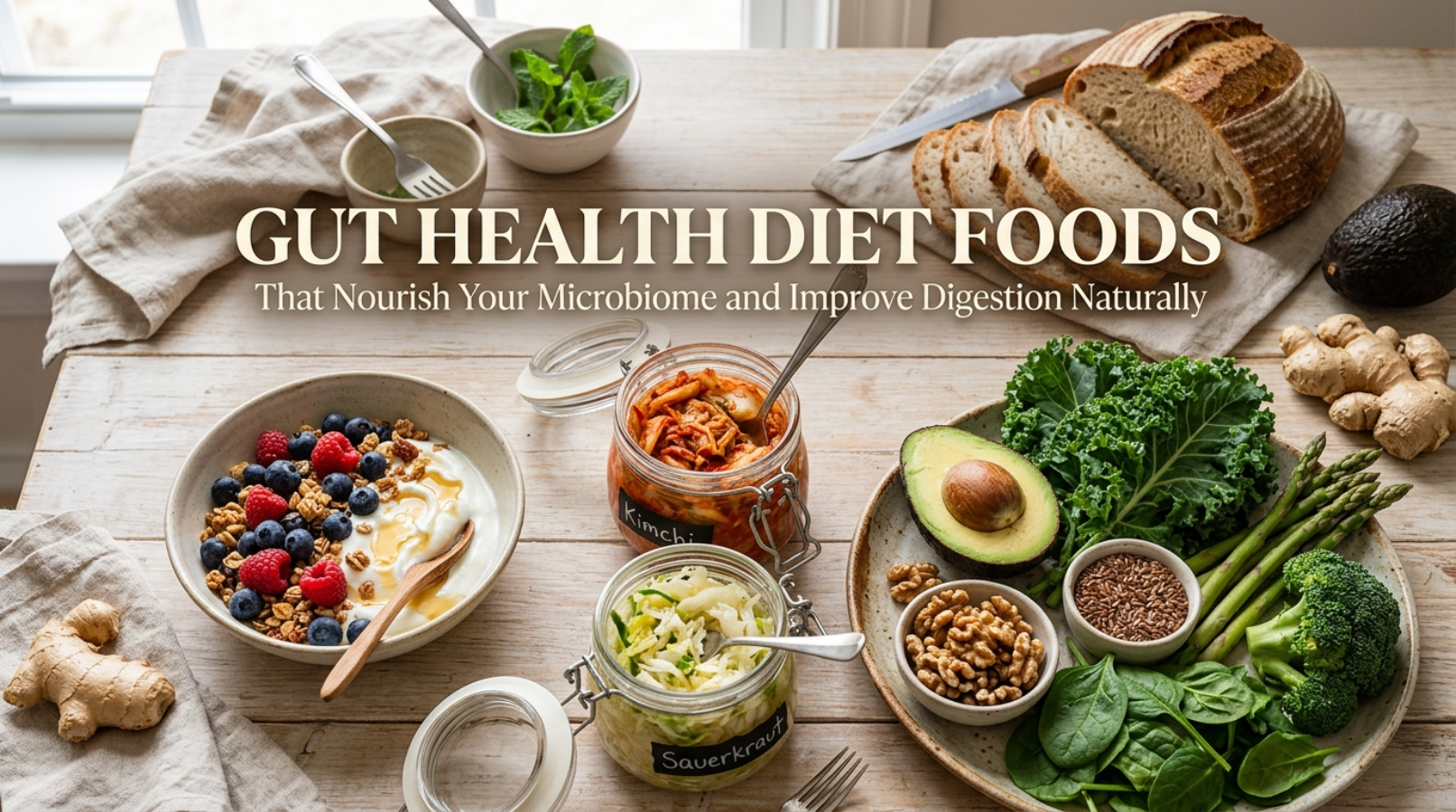 Gut Health Diet Foods That Nourish Your Microbiome and Improve Digestion Naturally