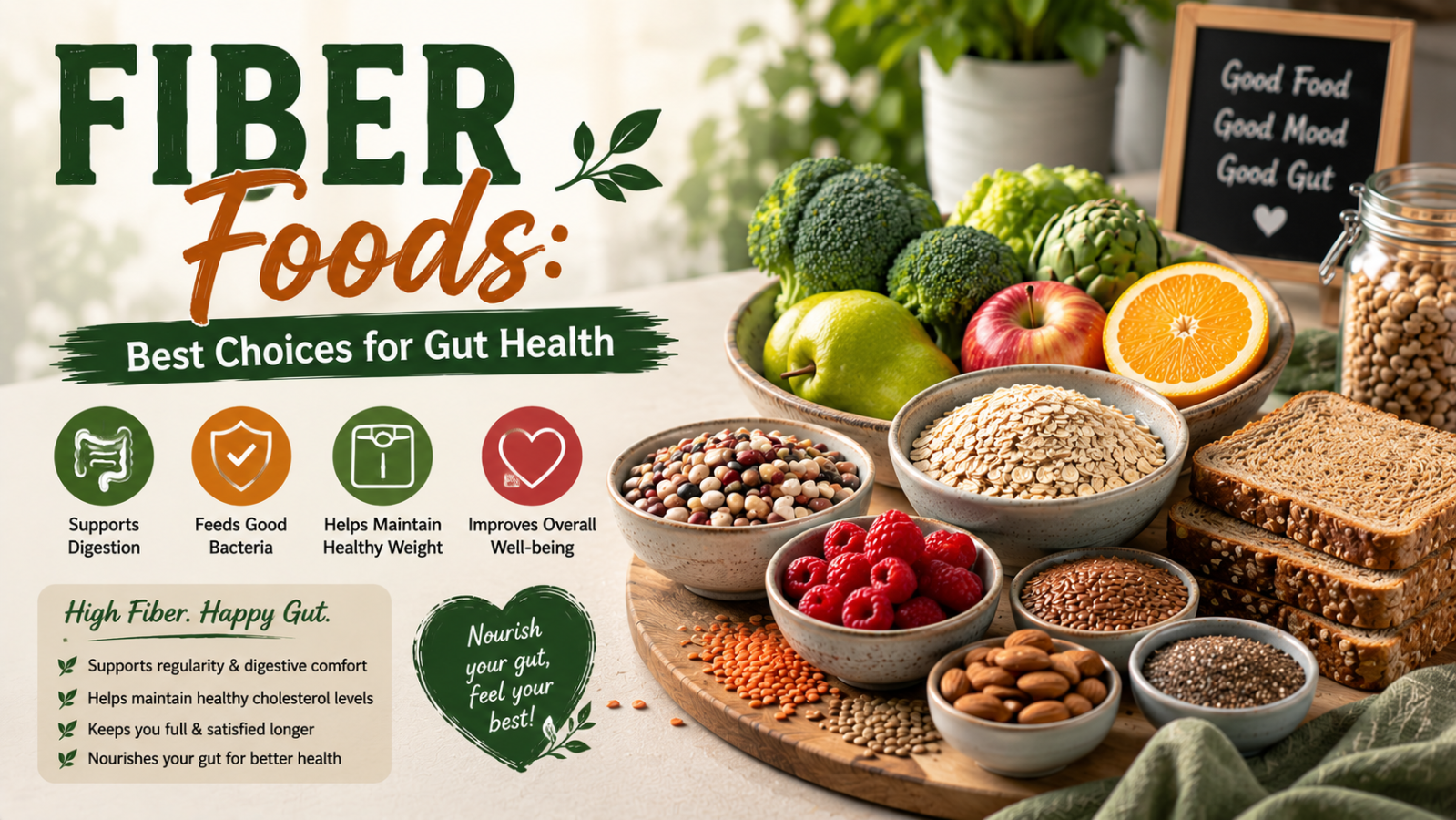 Fiber Foods: Best Choices for Gut Health