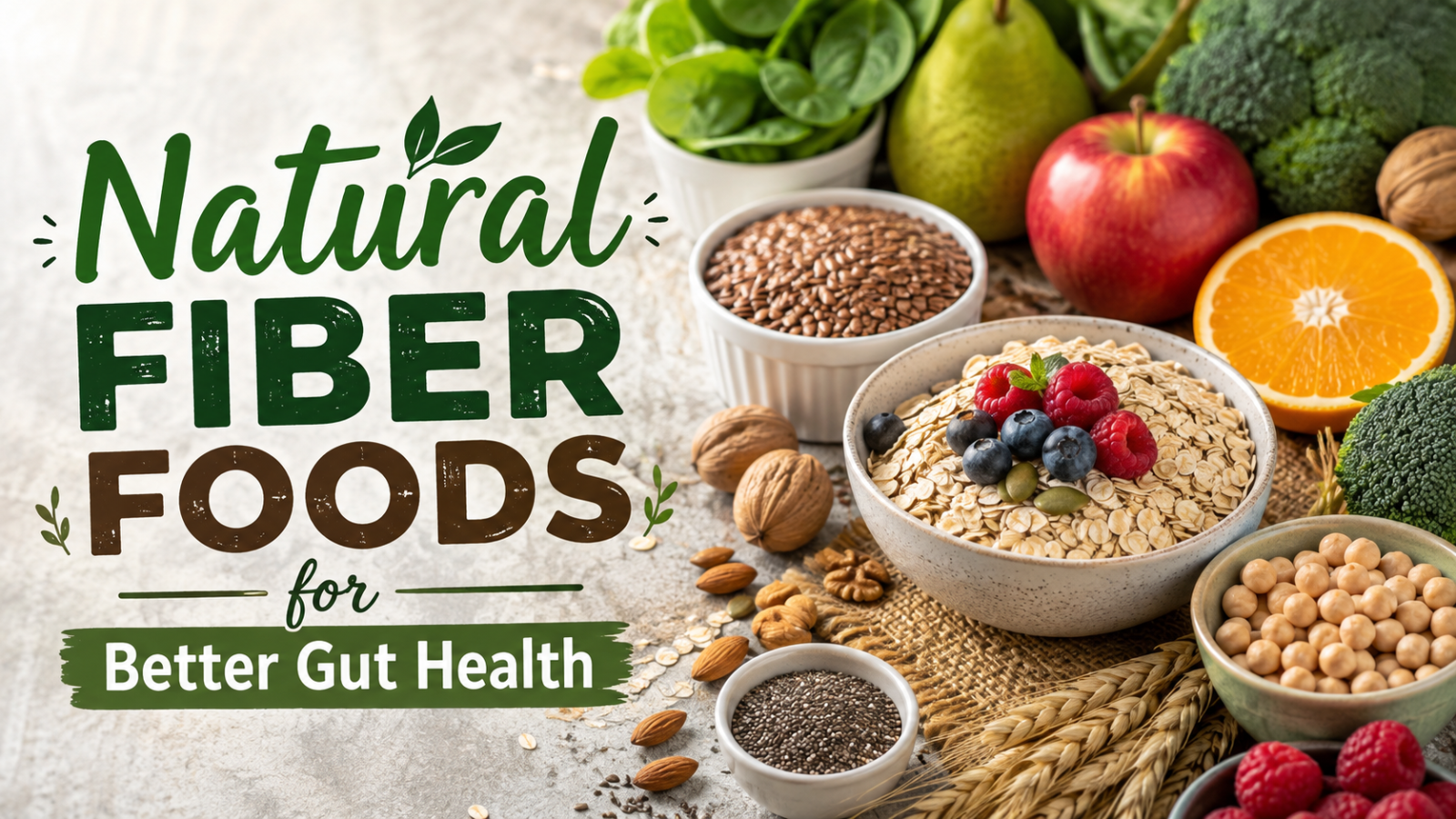 Natural Fiber Foods for Better Gut Health