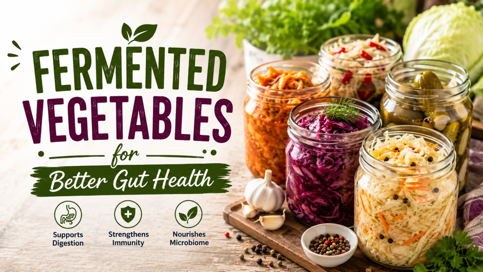 Fermented Vegetables for Better Gut Health