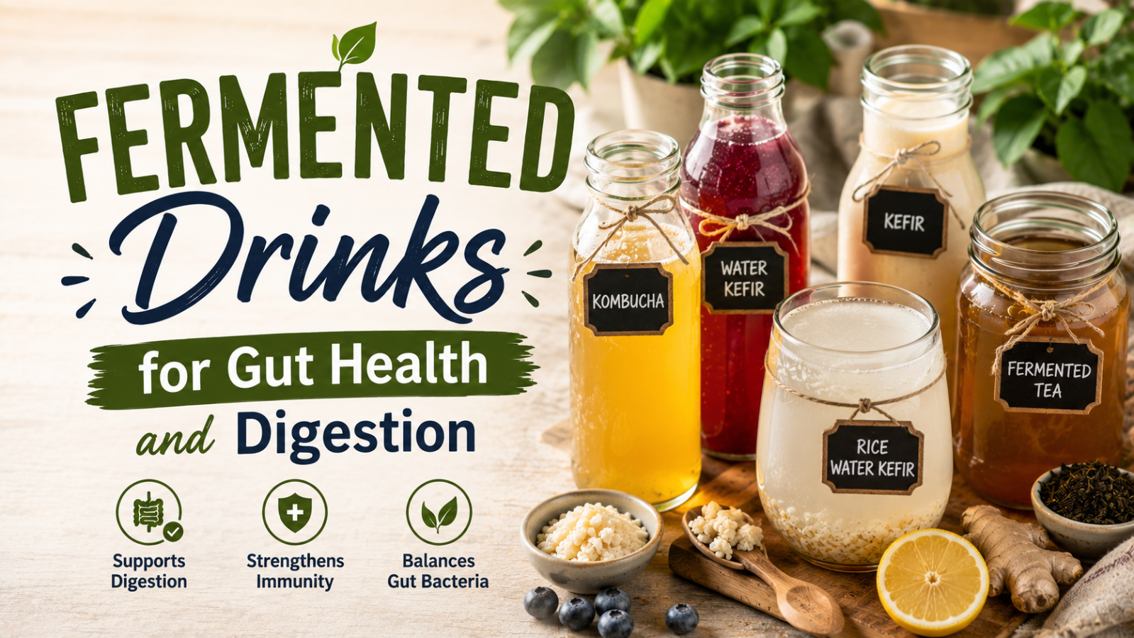 Fermented Drinks for Gut Health and Digestion