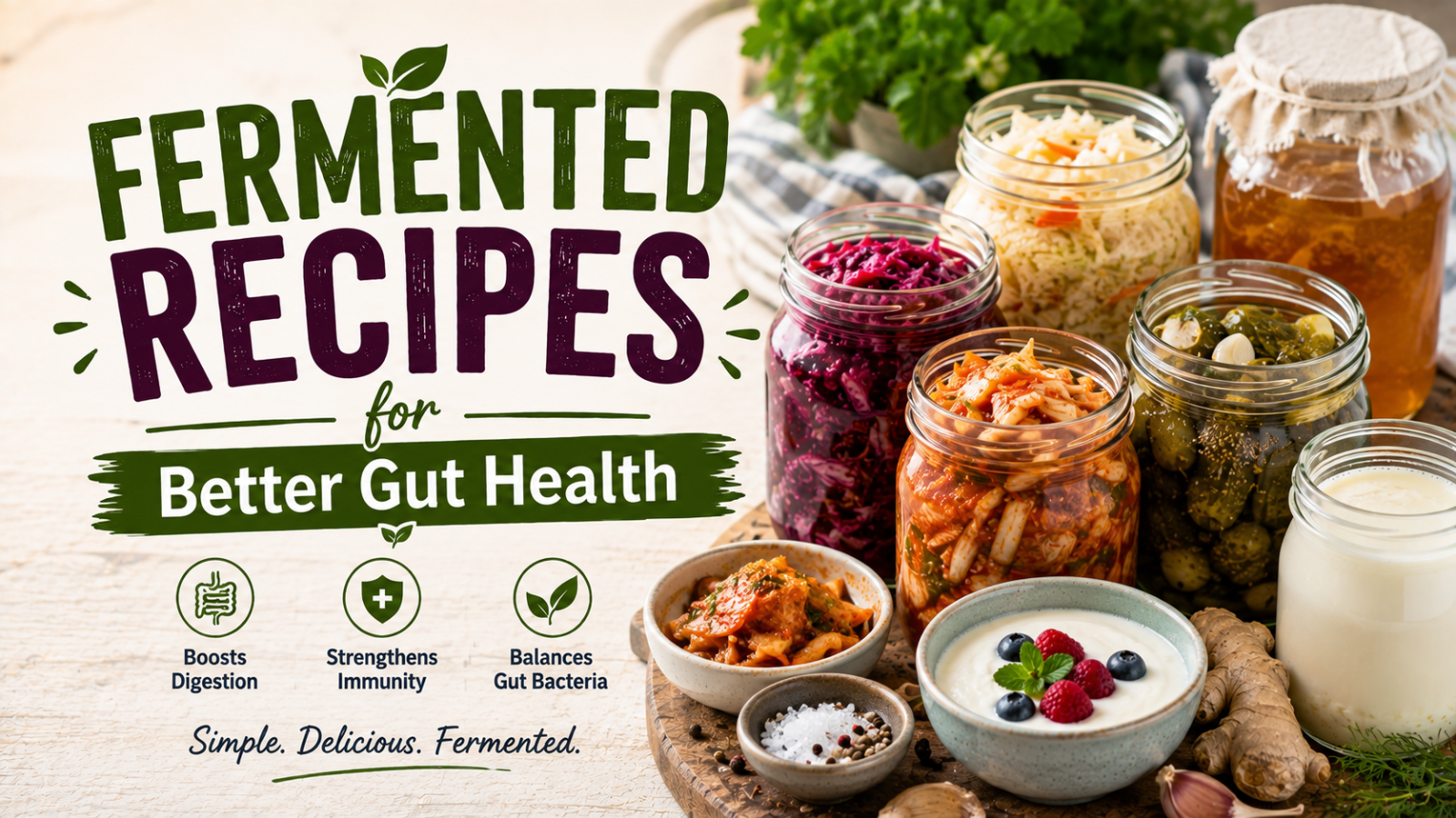 Fermented Recipes for Better Gut Health