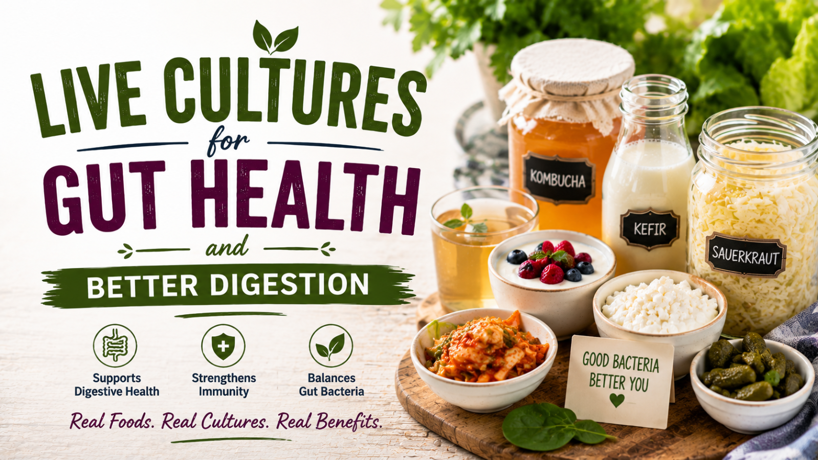 Live Cultures for Gut Health and Better Digestion