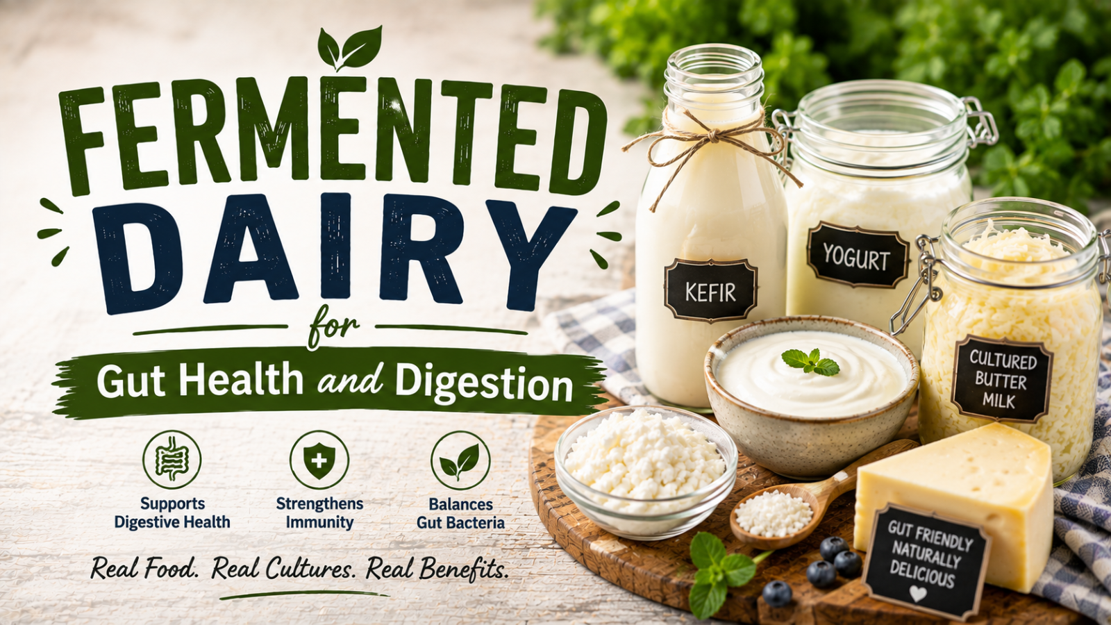 Fermented Dairy for Gut Health and Digestion