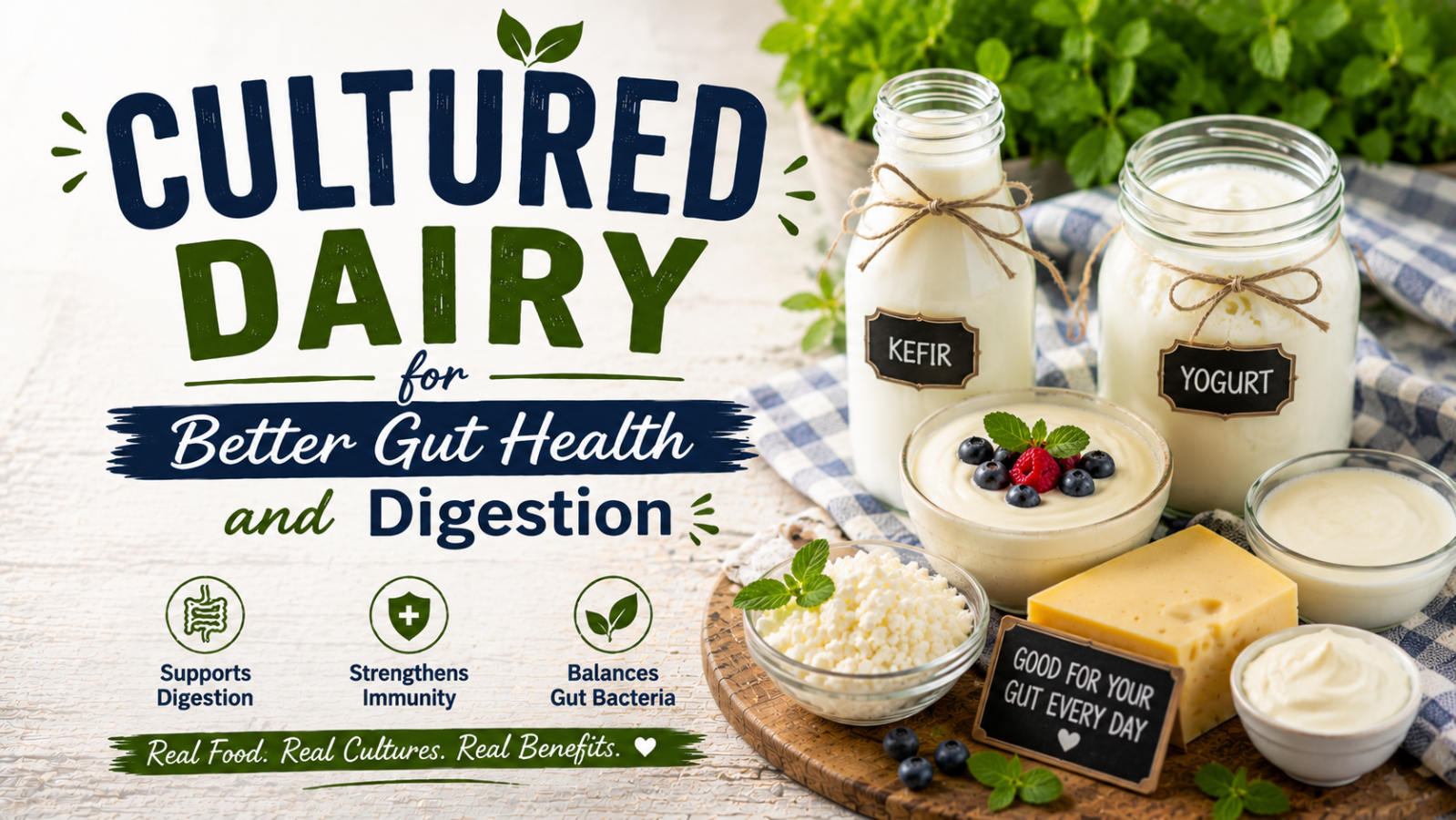 Cultured Dairy for Better Gut Health and Digestion