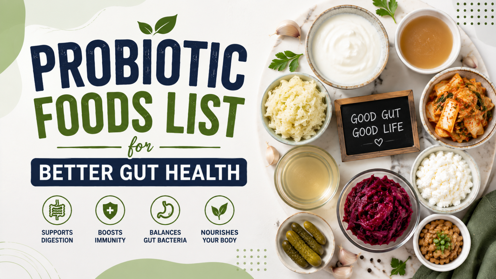 Probiotic Foods List for Better Gut Health