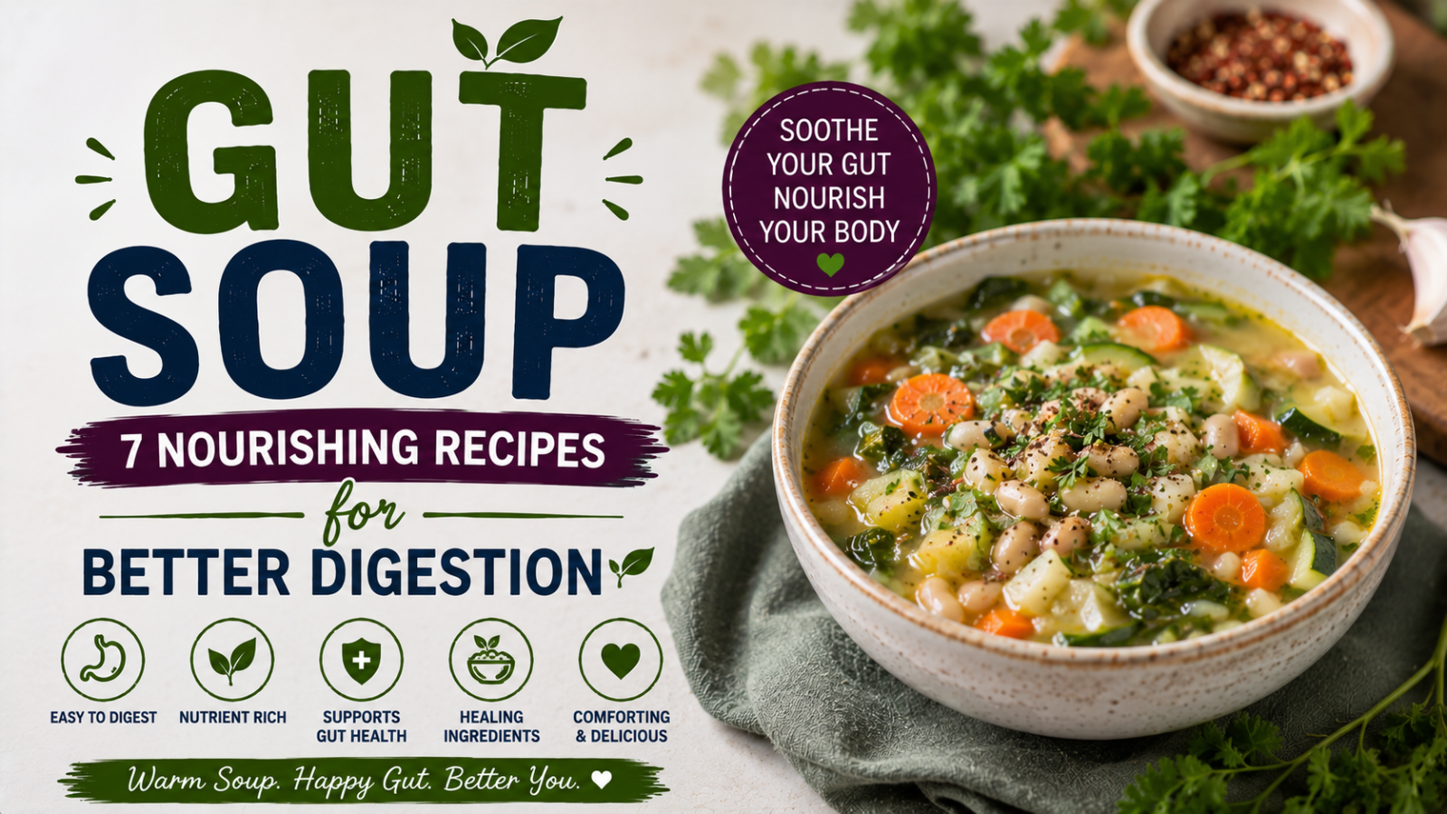 Gut Soup: 7 Nourishing Recipes for Better Digestion
