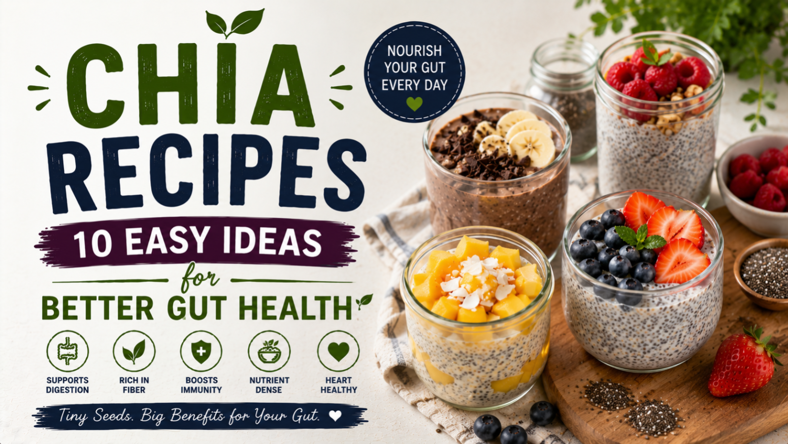 Chia Recipes: 10 Easy Ideas for Better Gut Health