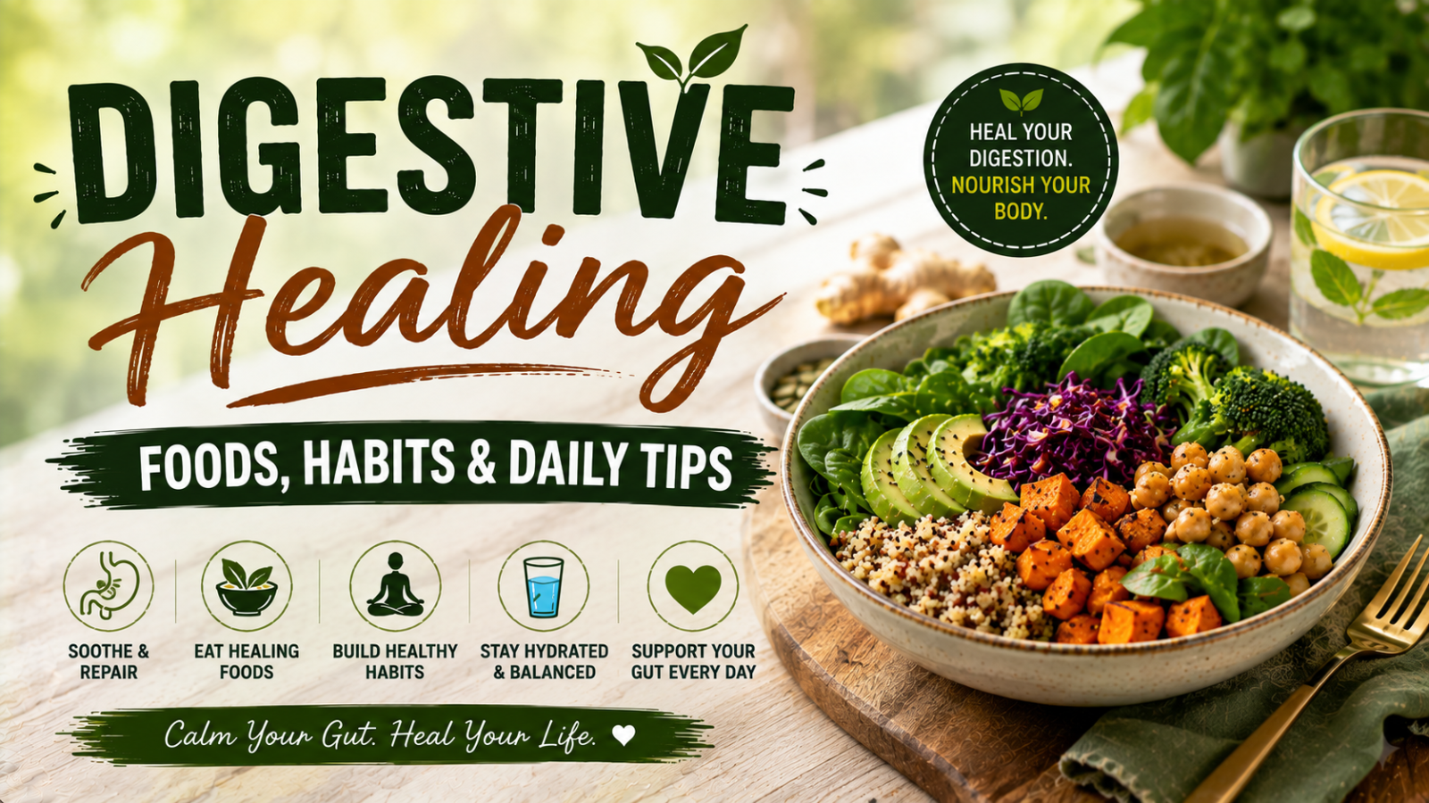 Digestive Healing: Foods, Habits & Daily Tips