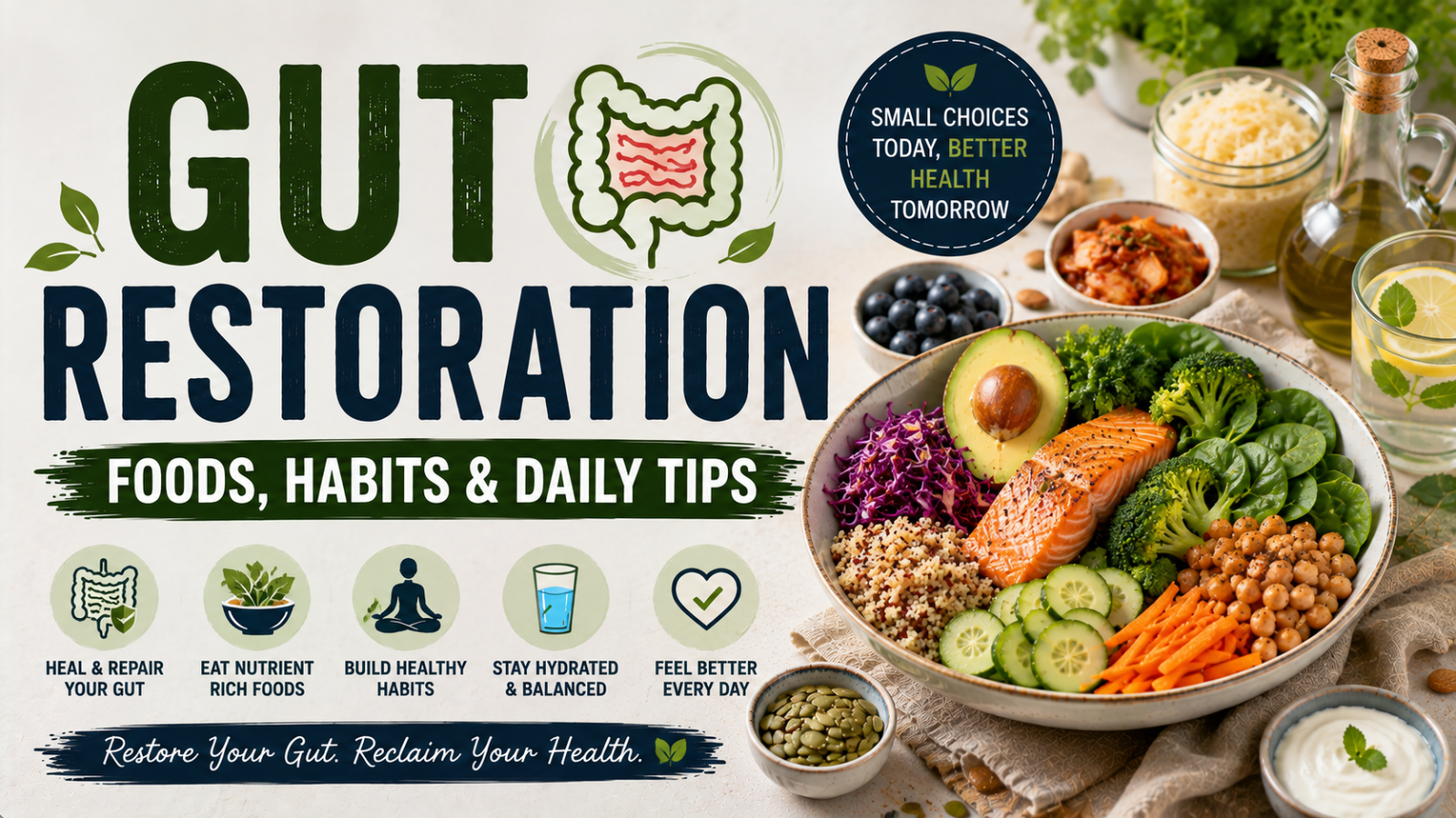Gut Restoration: Foods, Habits & Daily Tips