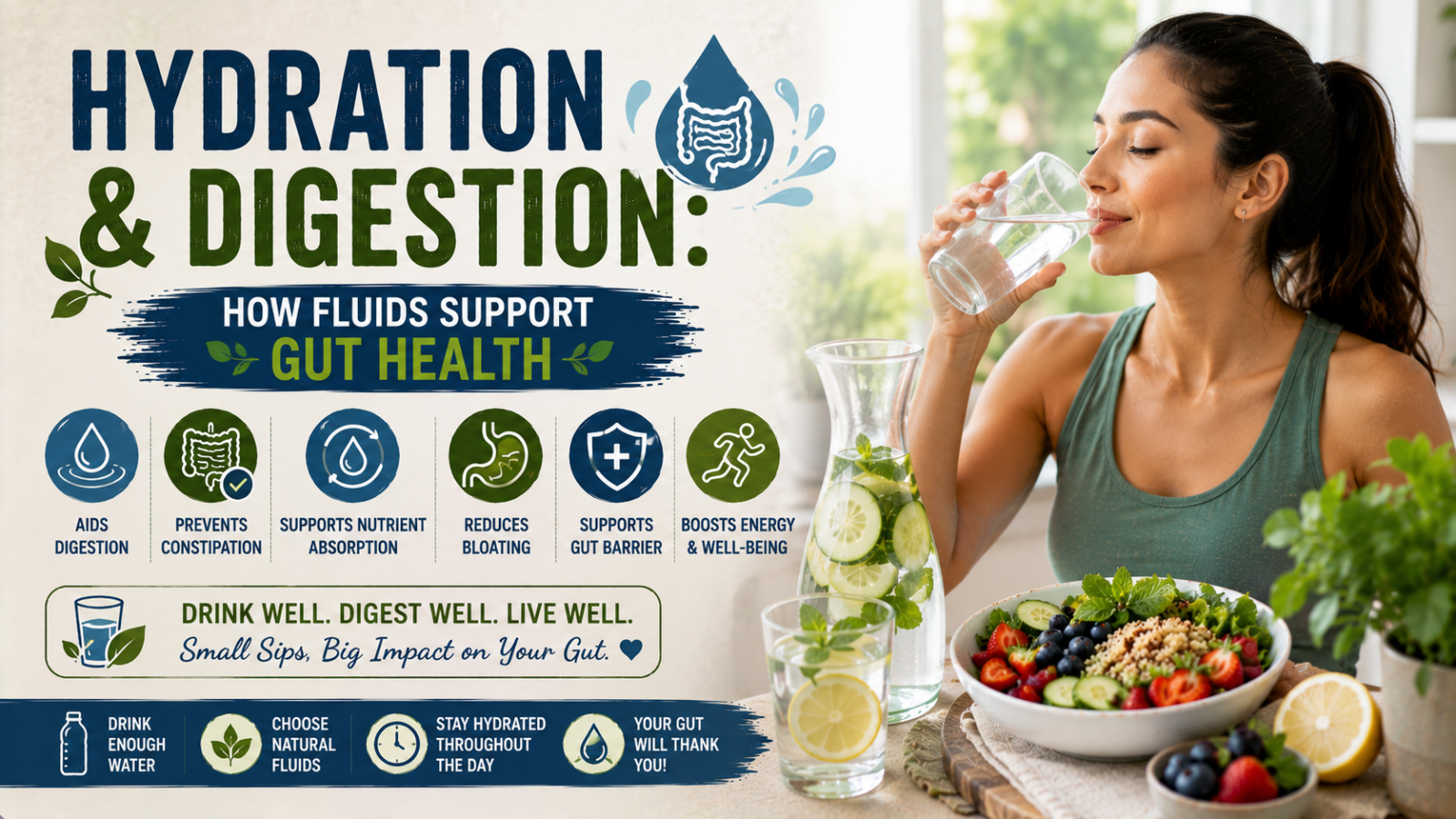 Hydration and Digestion: How Fluids Support Gut Health