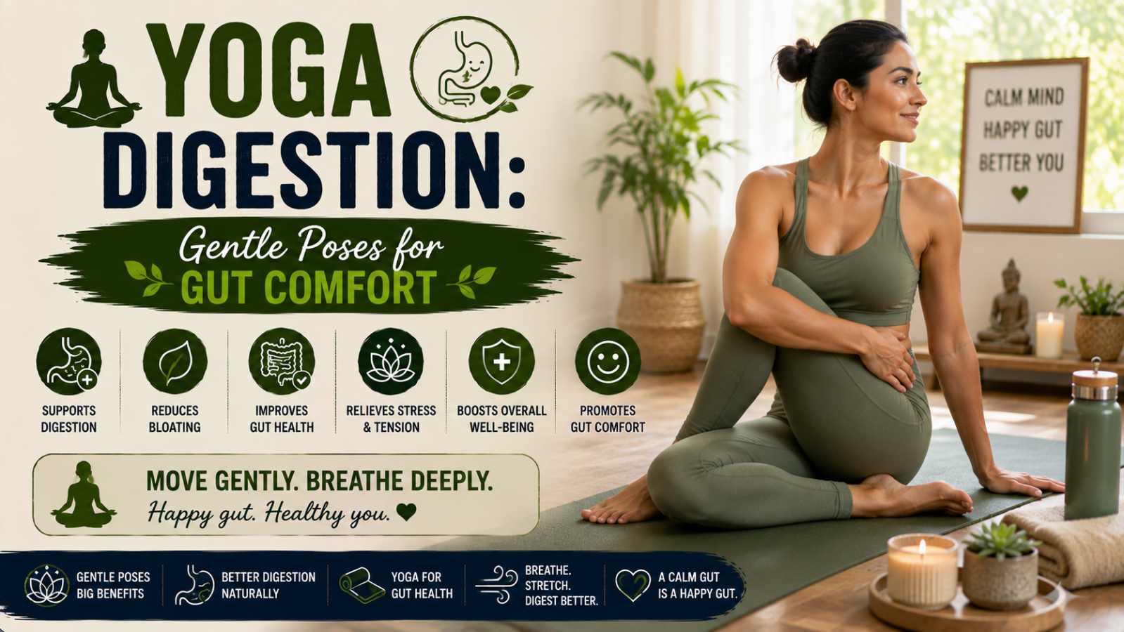 Yoga Digestion: Gentle Poses for Gut Comfort