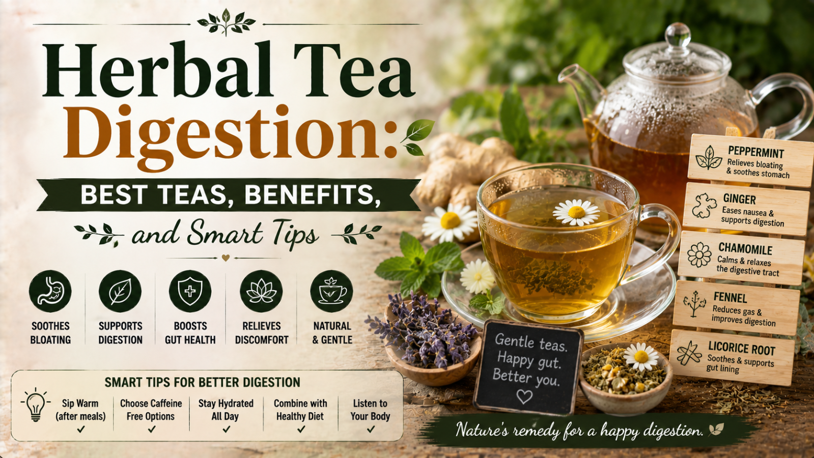 Herbal Tea Digestion: Best Teas, Benefits, and Smart Tips