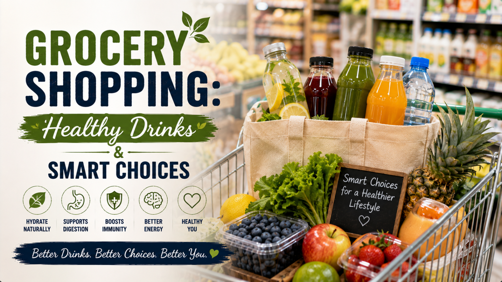 Grocery Shopping: Healthy Drinks & Smart Choices