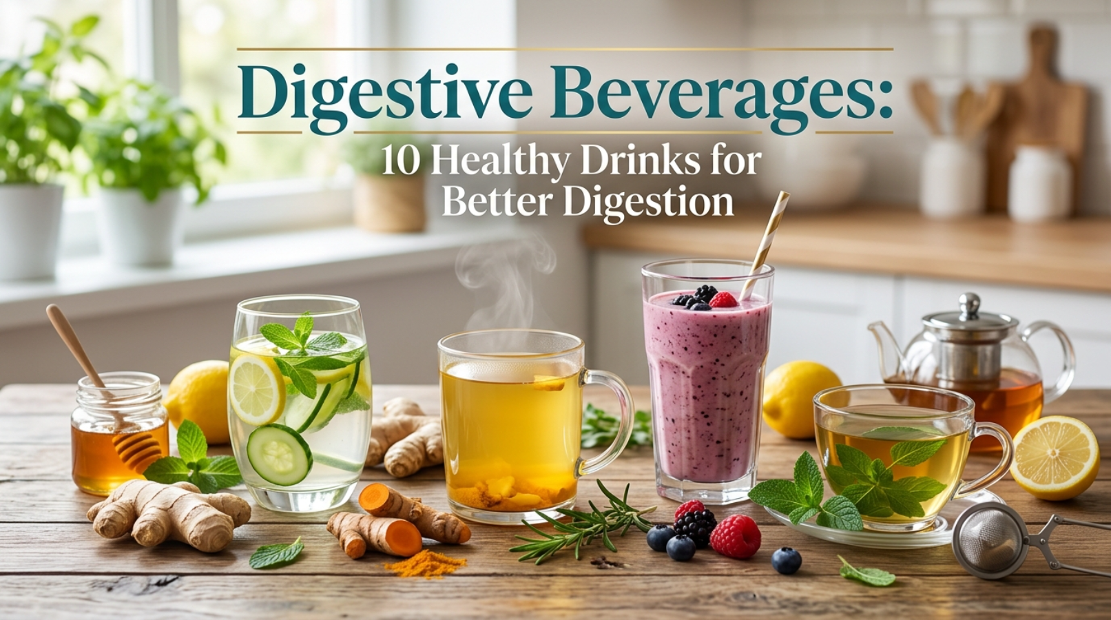 Digestive Beverages: 10 Healthy Drinks for Better Digestion