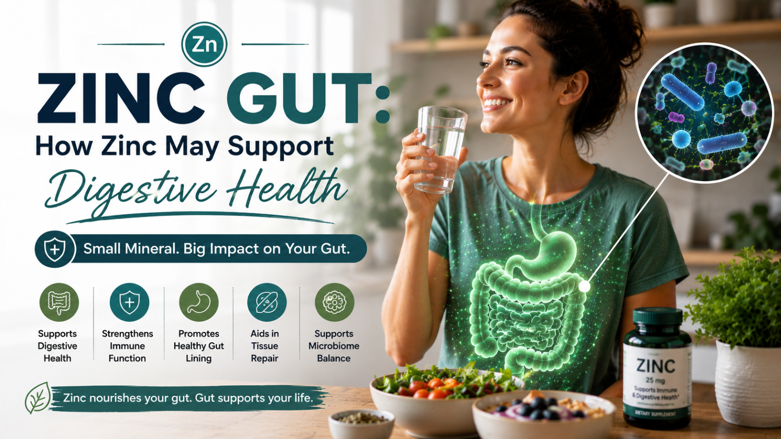 Zinc Gut: How Zinc May Support Digestive Health