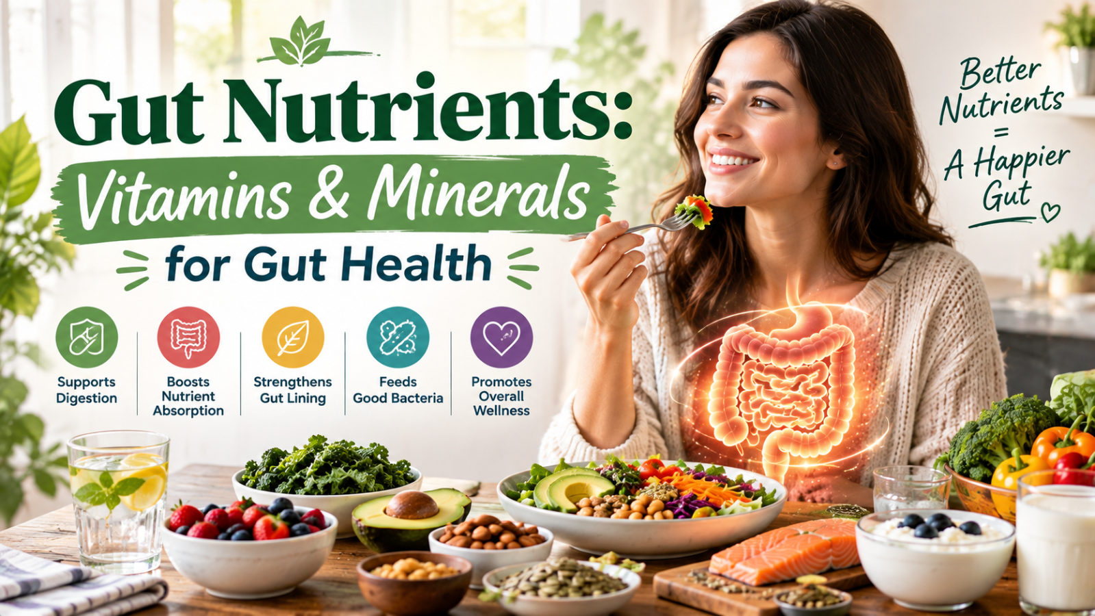 Gut Nutrients: Vitamins & Minerals for Gut Health