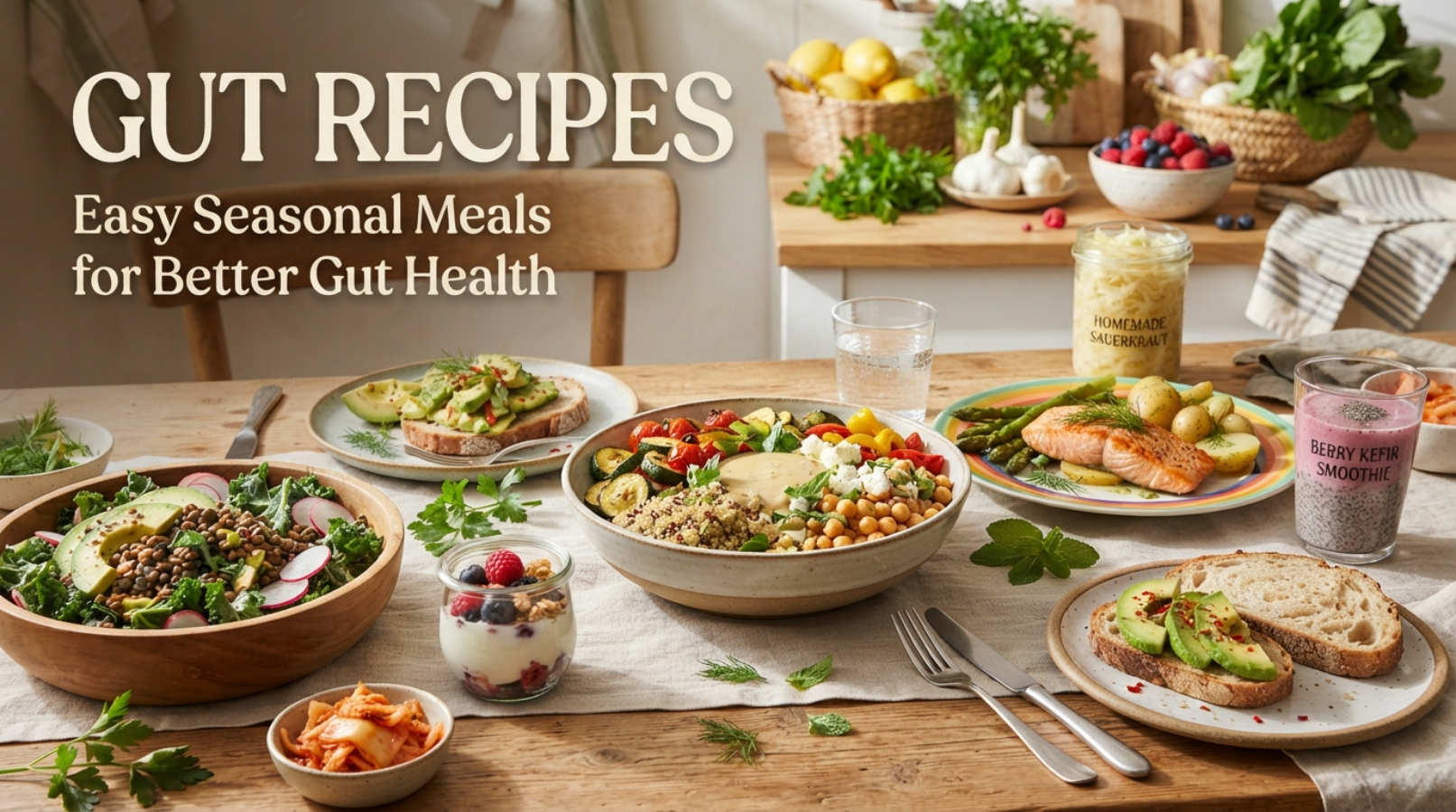 Gut Recipes: Easy Seasonal Meals for Better Gut Health