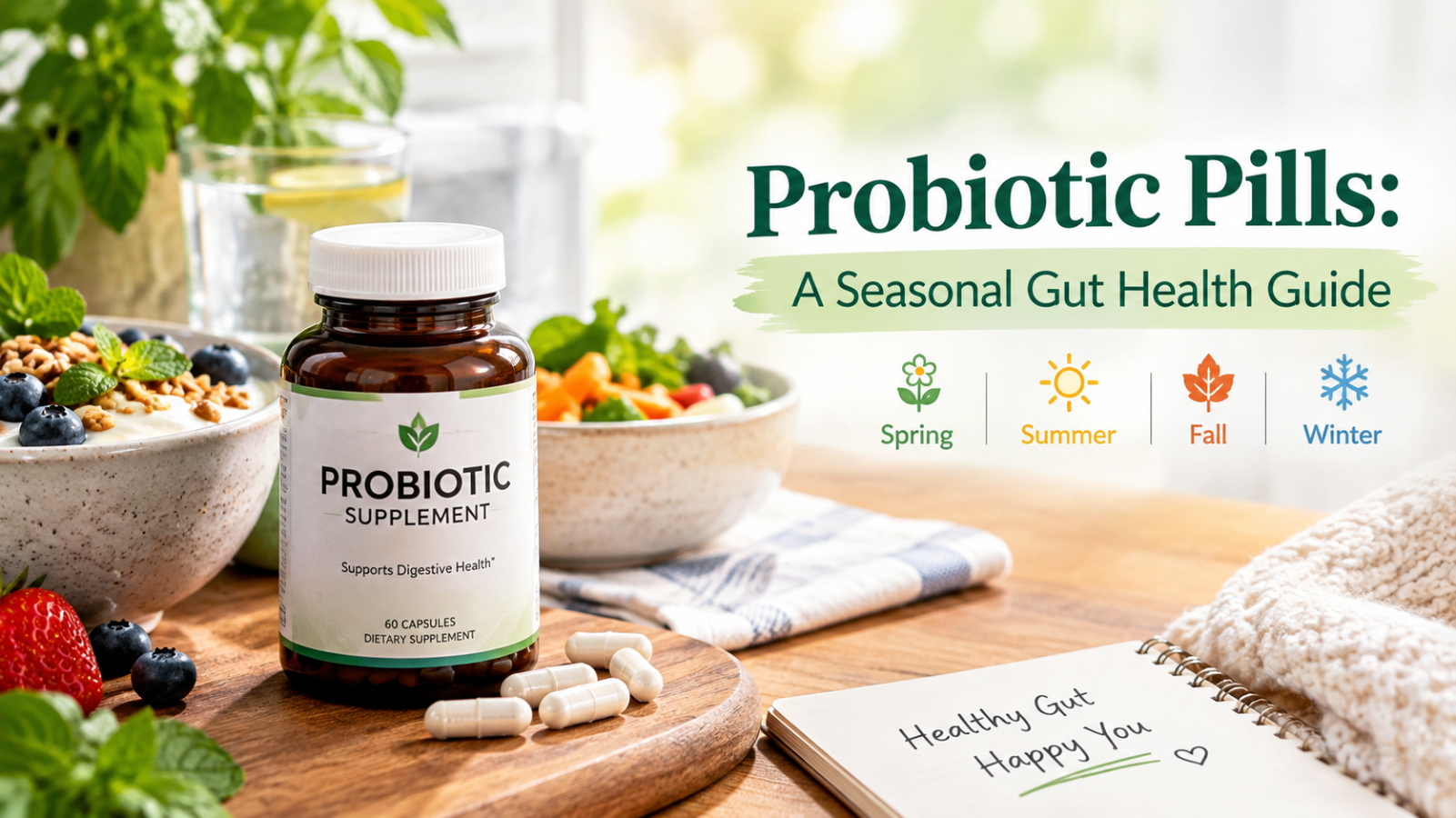 Probiotic Pills: A Seasonal Gut Health Guide